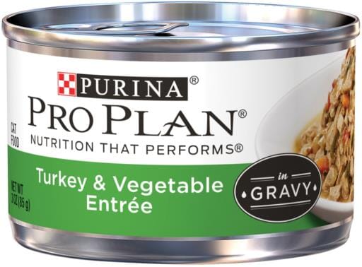 Purina Pro Plan Savor Adult Turkey & Vegetable Entree in Gravy Canned Cat Food  