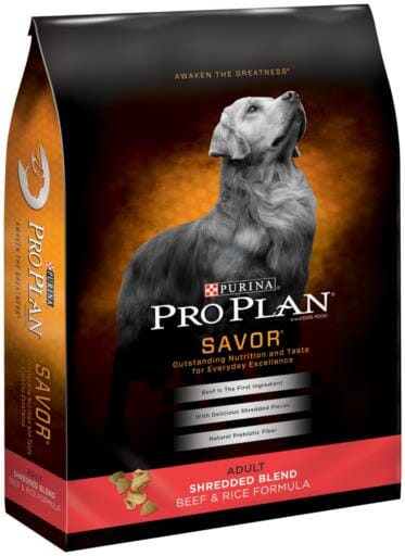 Purina Pro Plan Savor Shredded Blend Beef & Rice Formula Adult Dry Dog Food  