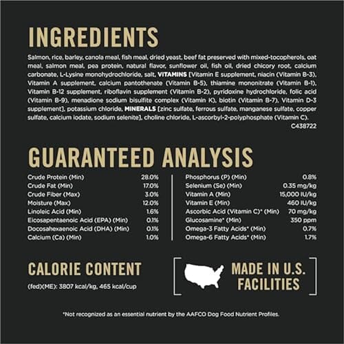 Purina Pro Plan Sensitive Skin and Stomach Salmon and Rice Small-Breed Adult Dry Dog Food - 4 Lbs - Case of 6