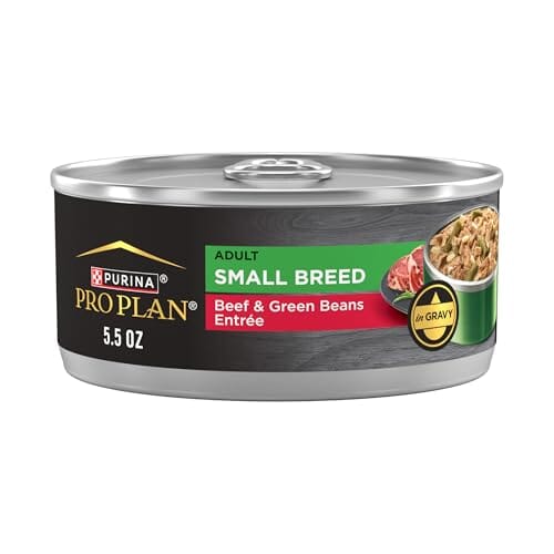 Purina Pro Plan Shredded Beef and Green Beans in Gravy Small-Breed Adult Canned Dog Food - 5.5 Oz - Case of 24 Default Title