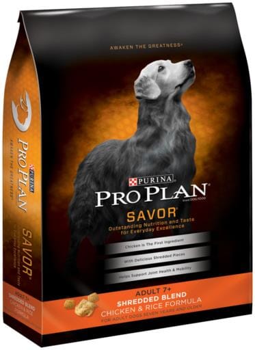 Purina Pro Plan Shredded Blend Chicken & Rice Formula With Probiotics Senior Dry Dog Food  