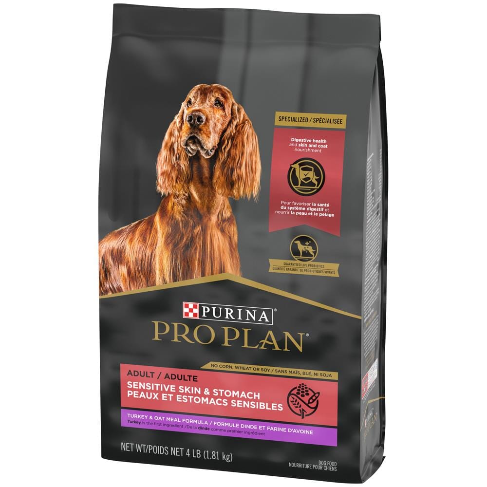 Purina Pro Plan Specialized Sensitive Skin & Stomach Turkey & Oat Meal Formula High Protein Dry Dog Food  