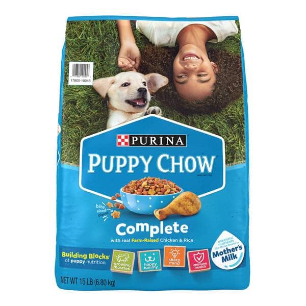 Purina Puppy Chow Complete High-Protein Chicken and Rice Puppy Dry Dog Food - 15 Lbs  