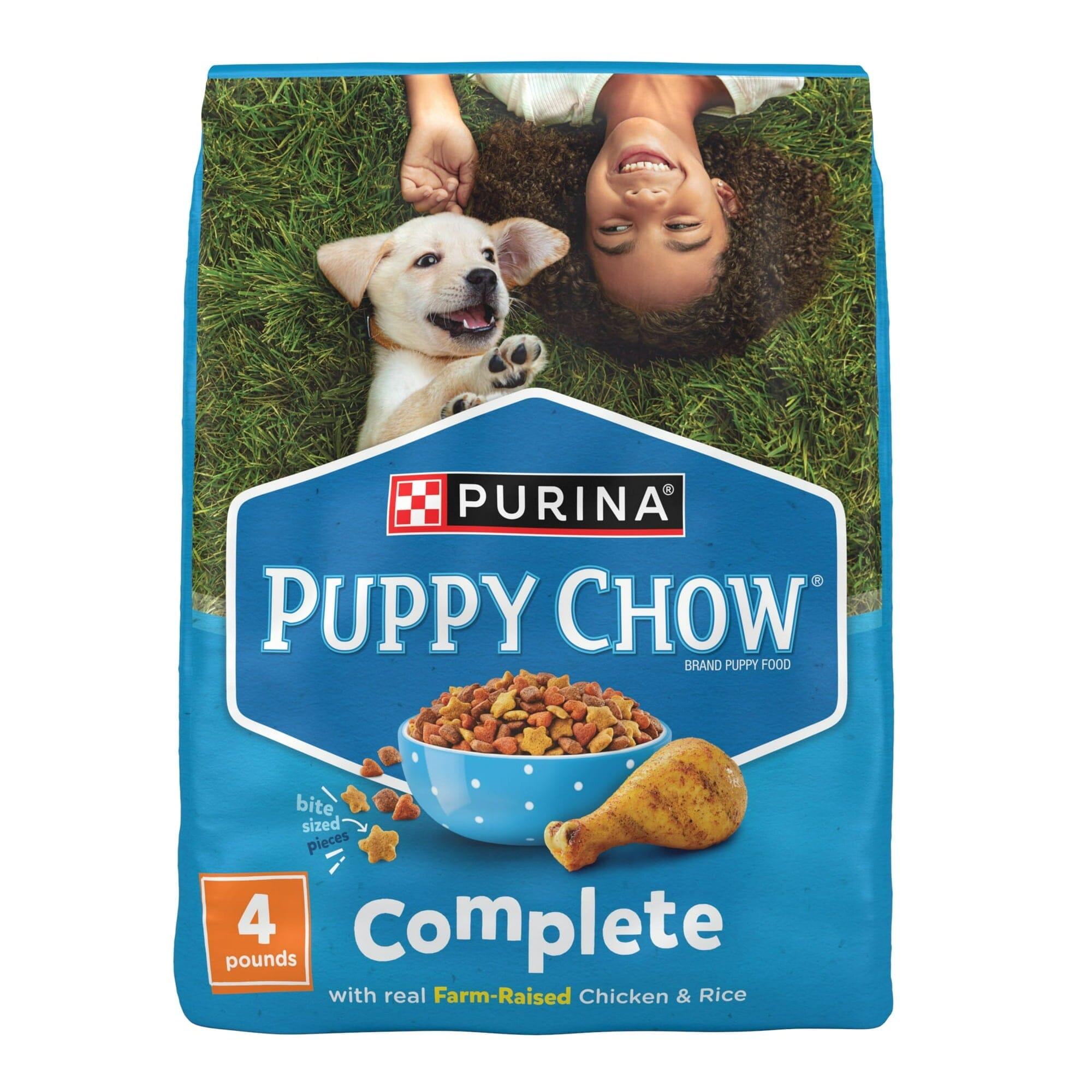 Purina Puppy Chow Complete High-Protein Chicken and Rice Puppy Dry Dog Food - 4 Lbs - Case of 4