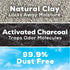 Purina Tidy Cats Naturally Strong All-Natural Scooping Unscented with Odor Absorbing Charcoal Clay Multi-Cat Litter - 35 Lbs  