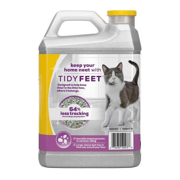 Purina Tidy Cats Tidy Feet Clumping Unscented Low-Tracking Multi-Cat Clay Cat Litter - 20 Lbs - Case of 2