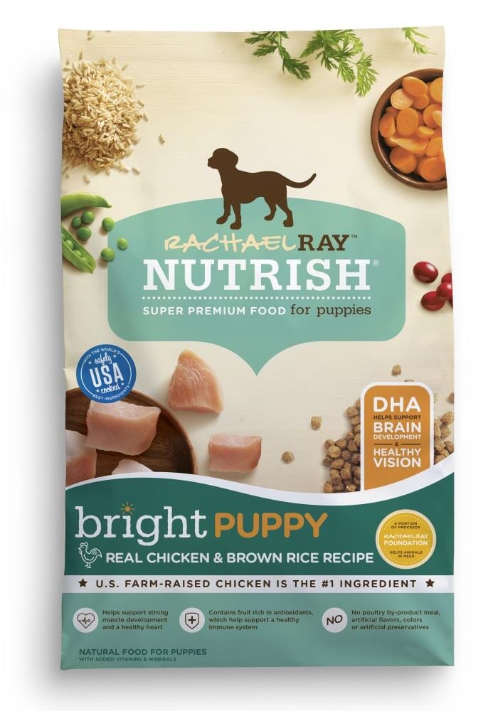 Rachael Ray Nutrish Bright Puppy Natural Chicken & Brown Rice Recipe Dry Dog Food  