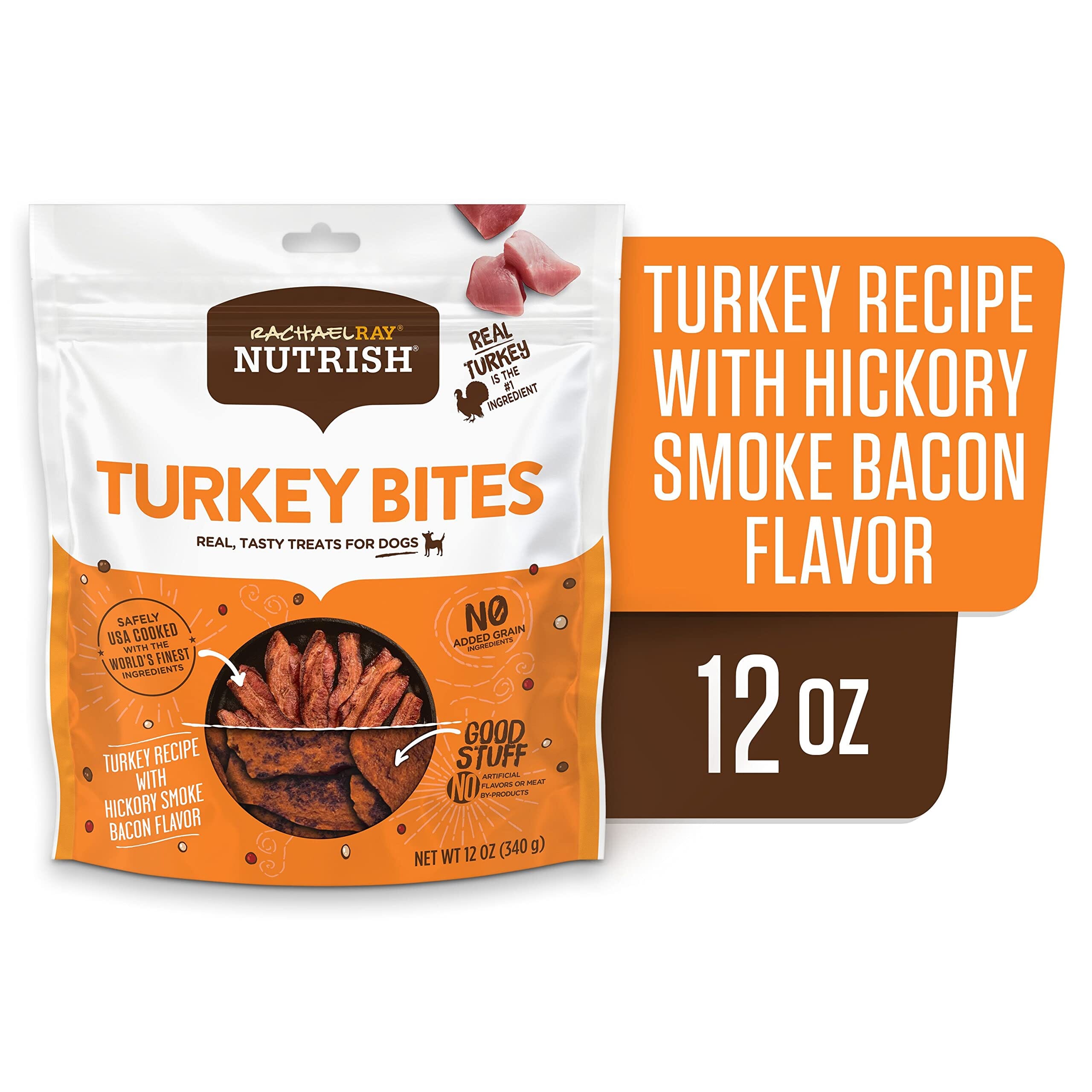 Rachael Ray Nutrish Hickory Smoked Turkey and Bacon Bites Jerky Dog Treats - 5 Oz  
