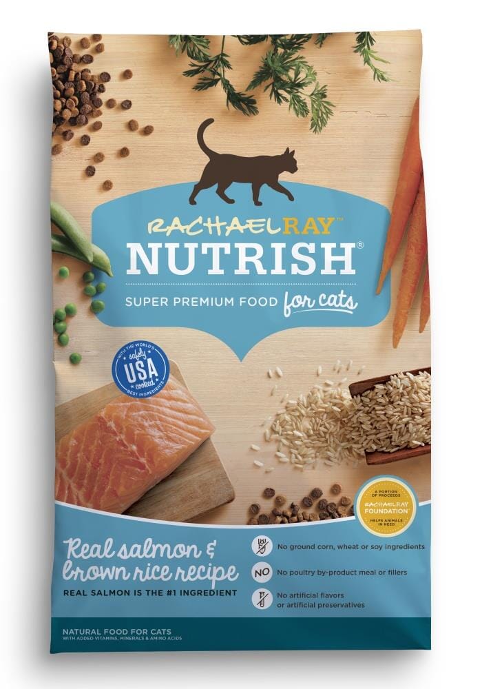 Rachael Ray Nutrish Natural Salmon & Brown Rice Recipe Dry Cat Food  