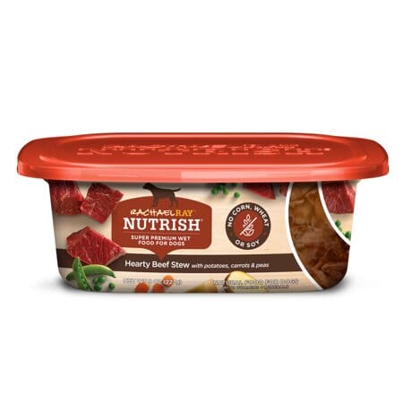 Rachael Ray Nutrish Premium Hearty Beef Stew with Potatos Carrots and Peas Wet Dog Food Tray - 8 Oz - Case of 8 Default Title