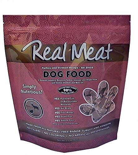 Real Meat Company Grain-Free Adult Turkey and Venison Air-Dried Dog Food  