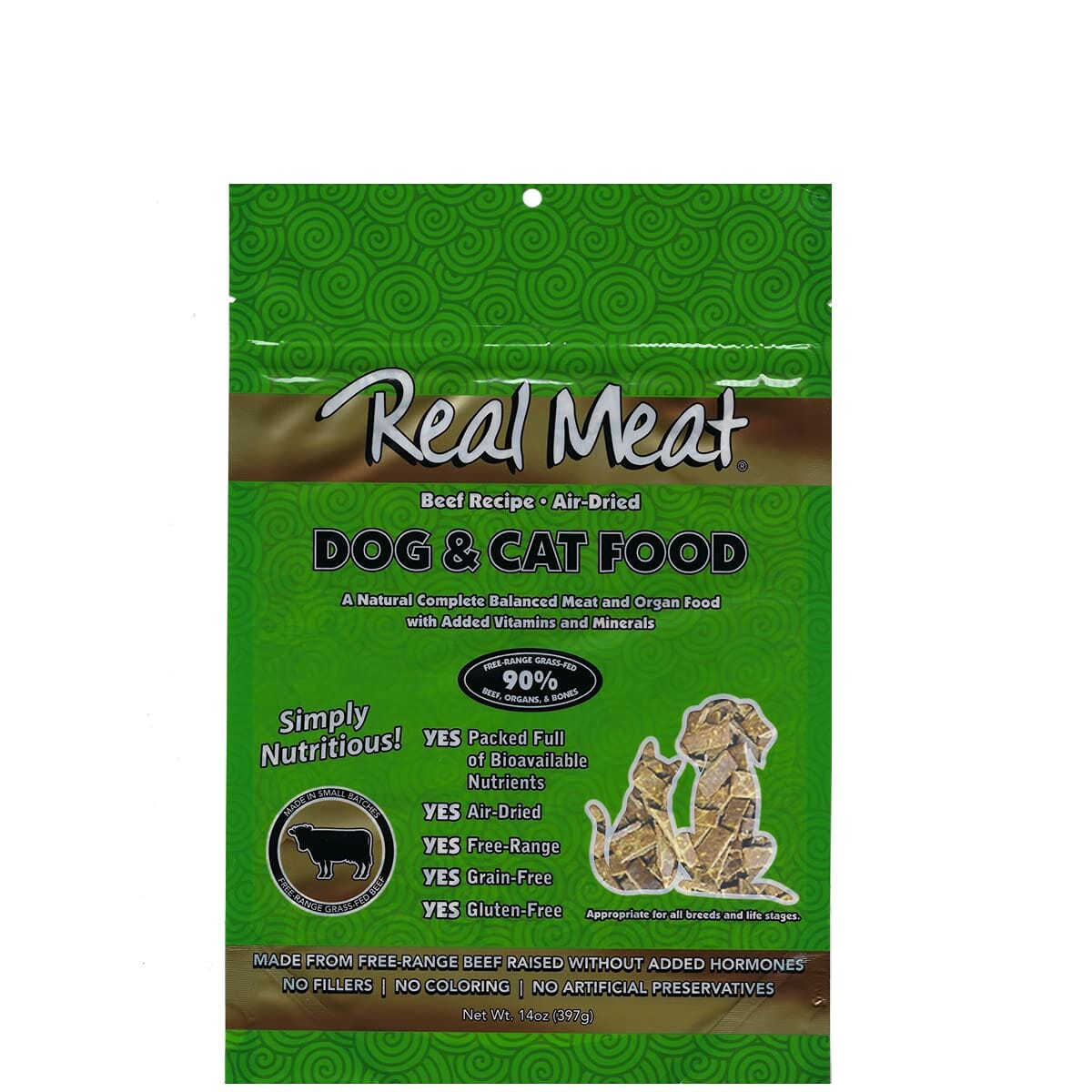 Real Meat Company Grain-Free Air-Dried Beef Cat and Dog Food  