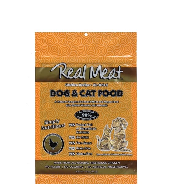 Real Meat Company Grain-Free Air-Dried Chicken Cat and Dog Food  