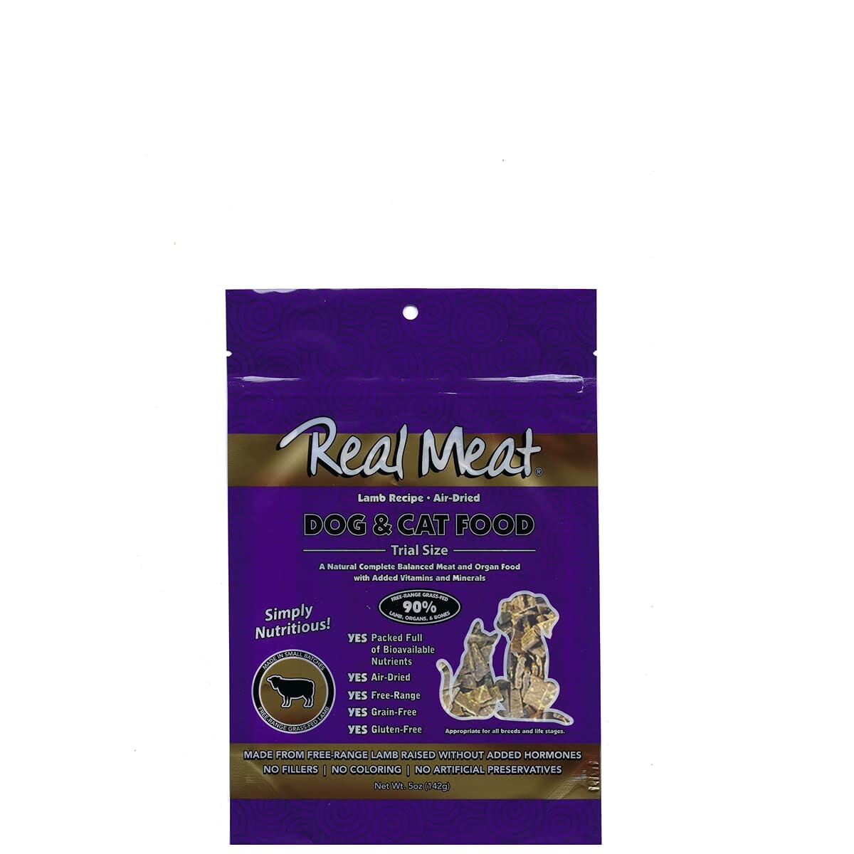 Real Meat Company Grain-Free Air-Dried Lamb Cat and Dog Food - 5 Oz  