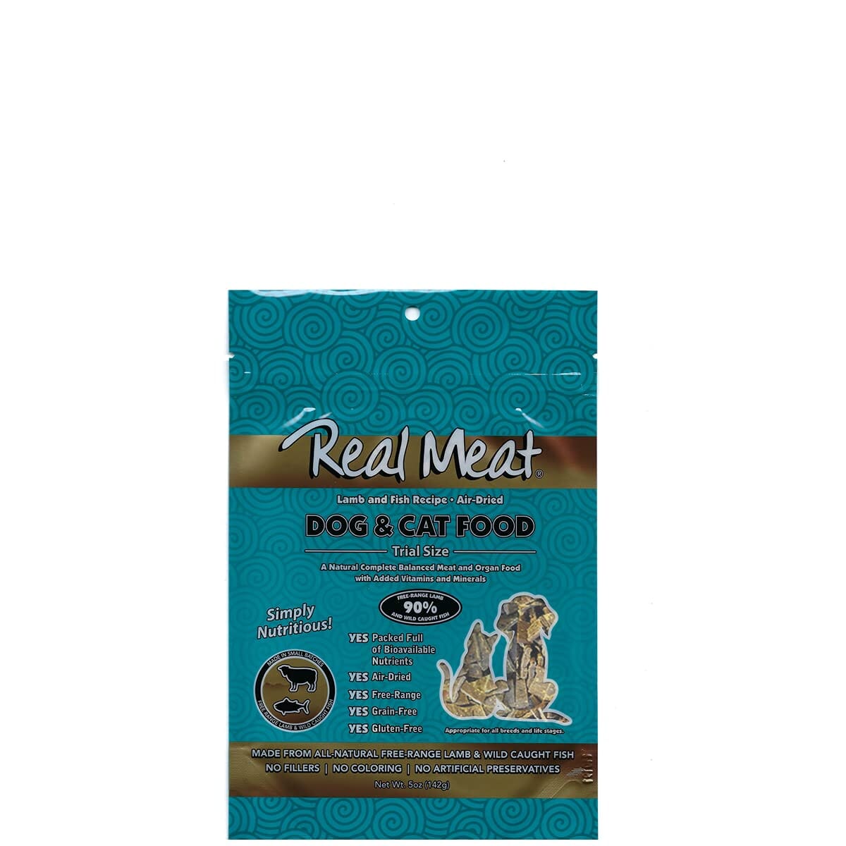 Real Meat Company Grain-Free Air-Dried Lamb N' Fish Cat and Dog Food - 5 Oz  