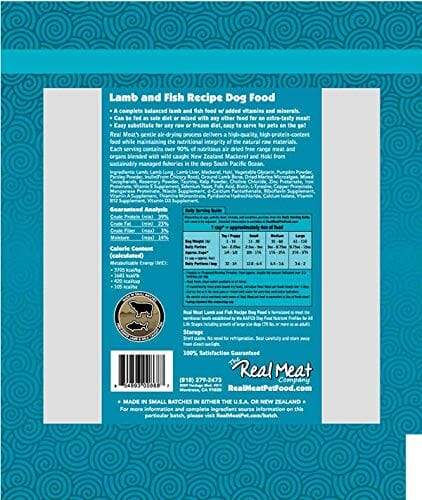 Real Meat Company Grain-Free Air-Dried Lamb N' Fish Dog Food  