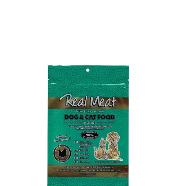 Real Meat Company Grain-Free Air-Dried Turkey Cat and Dog Food - 5 Oz  