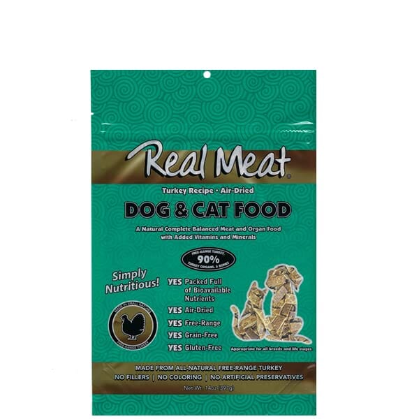 Real Meat Company Grain-Free Air-Dried Turkey Cat and Dog Food