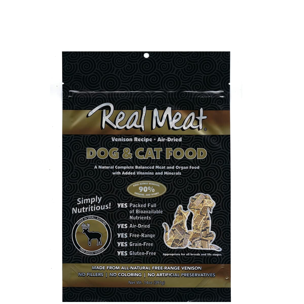 Real Meat Company Grain-Free Air-Dried Venison Cat and Dog Food  