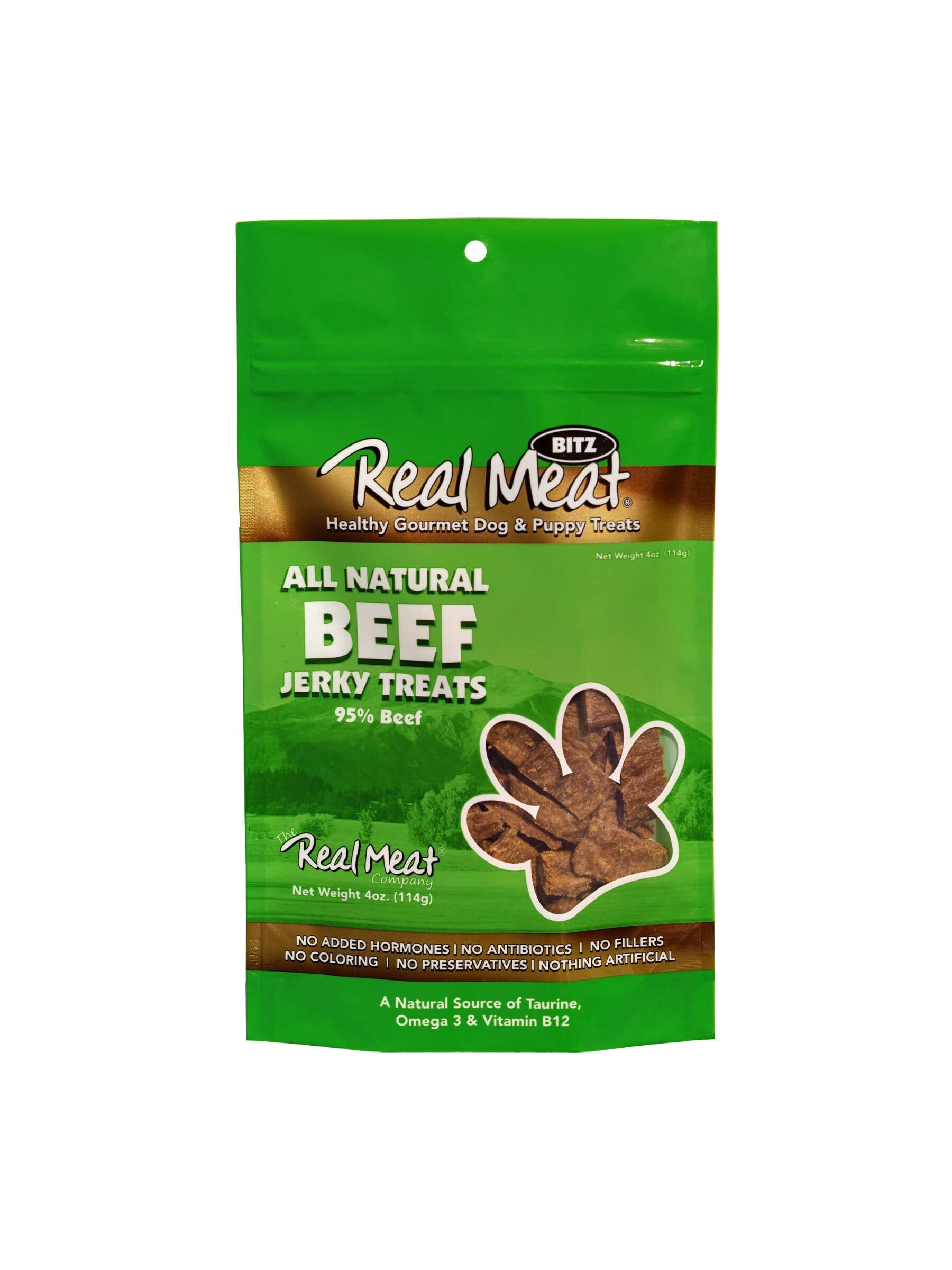 Real Meat Company Grain-Free Beef Dog Jerky Treats  