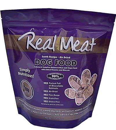 Real Meat Company Grain-Free Lamb Air-Dried Dog Food 2 Lbs 
