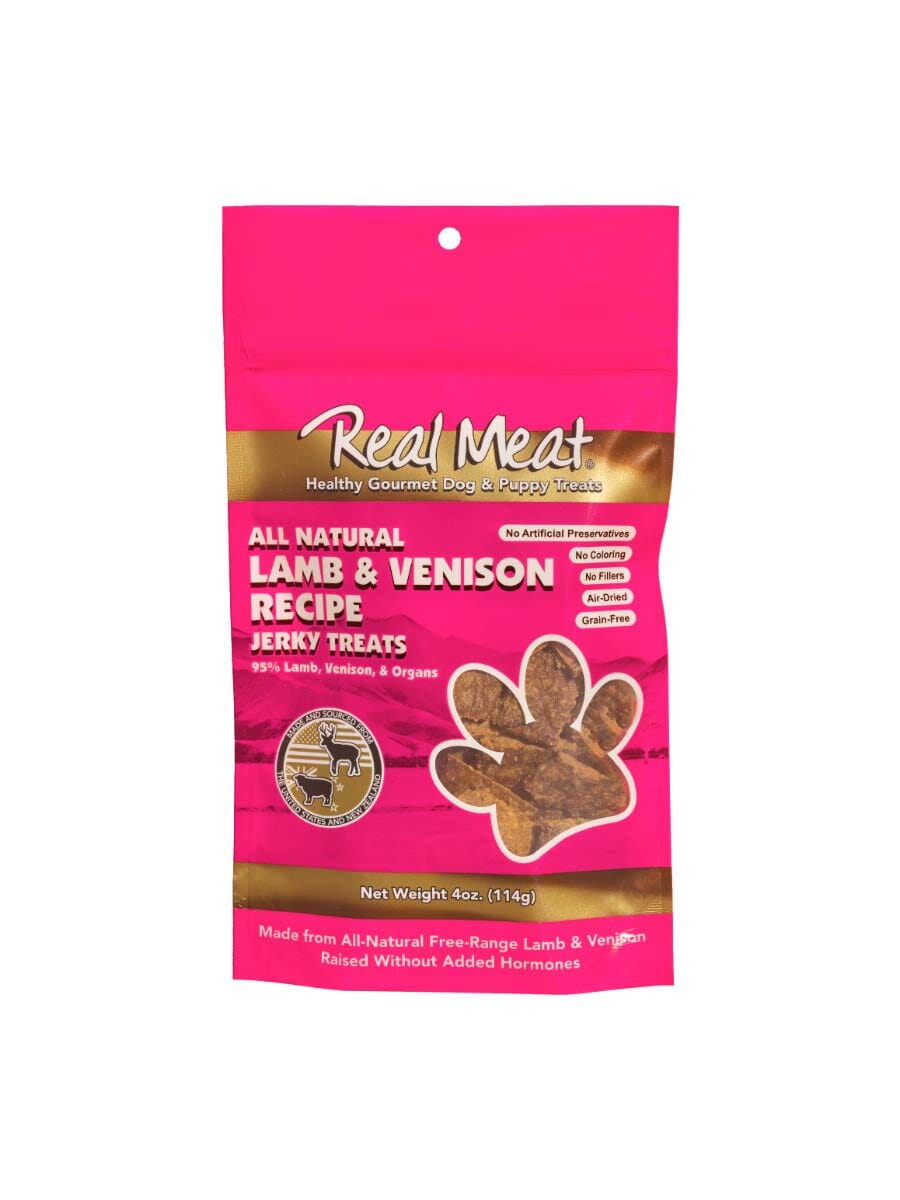 Real Meat Company Grain-Free Lamb and Venison Dog Jerky Treats  