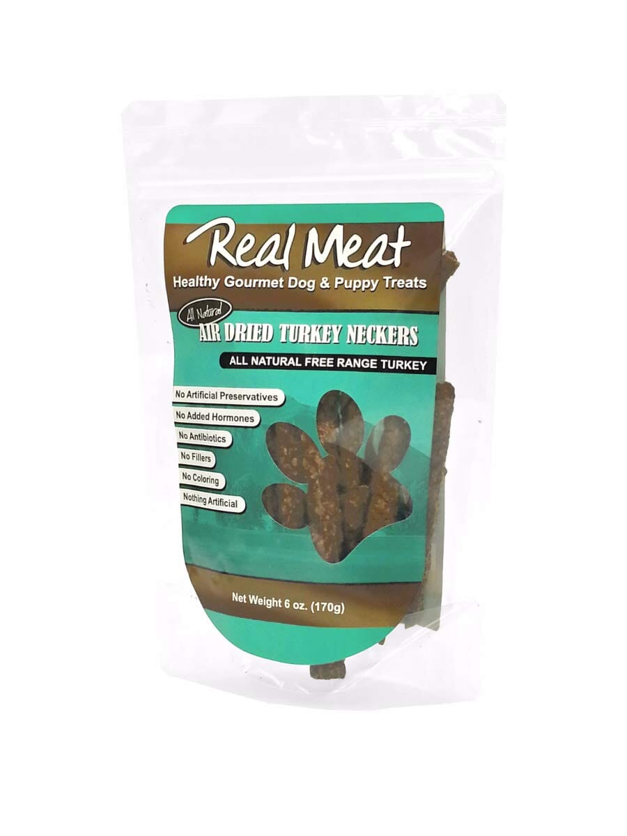 Real Meat Company Grain-Free Neckers Turkey Air-Dried Dog Treats - 6 Oz  