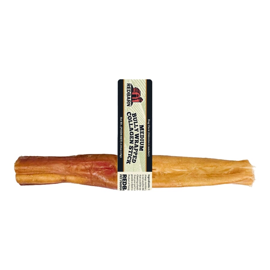 Red Barn Bully Wrapped Collagen Sticks Natural Dog Chews - 30 Count