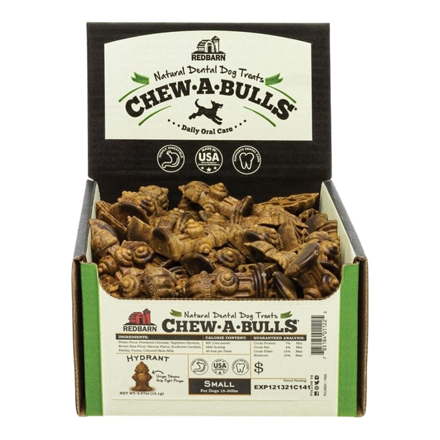Red Barn Chew-A-Bulls Hydrant Shaped Dental Dog Treats