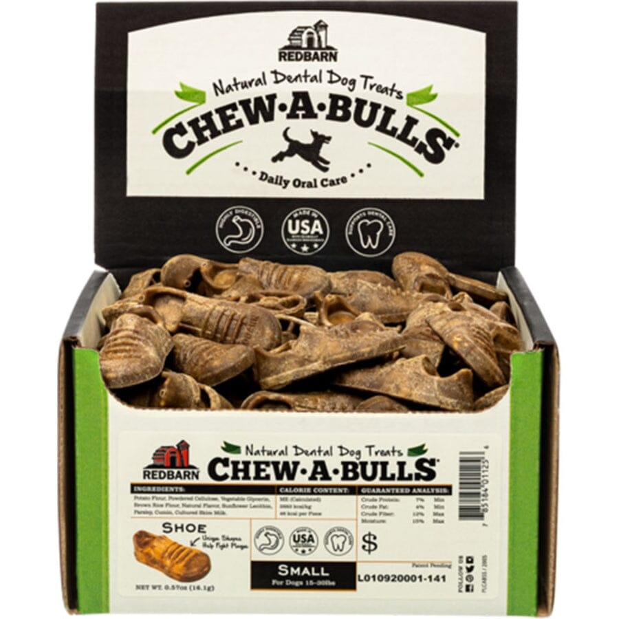 Red Barn Chew-A-Bulls Shoe Shaped Dental Dog Treats