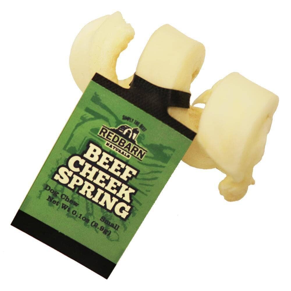 Red Barn Grain-Free Beef Cheek Springs Natural Dog Chews - Large - 20 Count