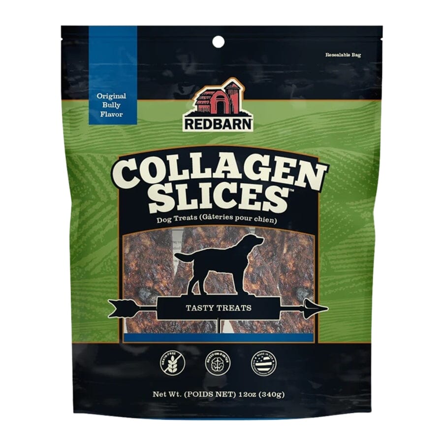 Red Barn Grain-Free Collagen Slices Original Bully Flavor Natural Dog Chews - 12 Oz
