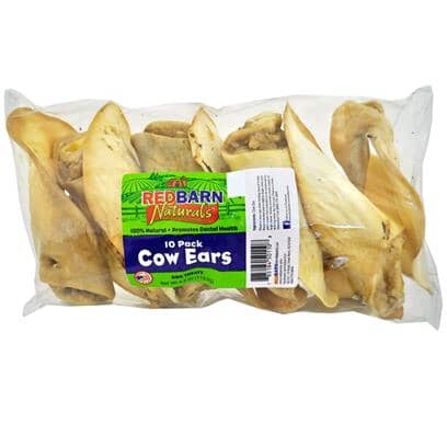 Red Barn Premium Rawhide-Free Slow-Roasted Cow Ears Natural Dog Chew - 4.2 Oz - 7-9 Ears Default Title