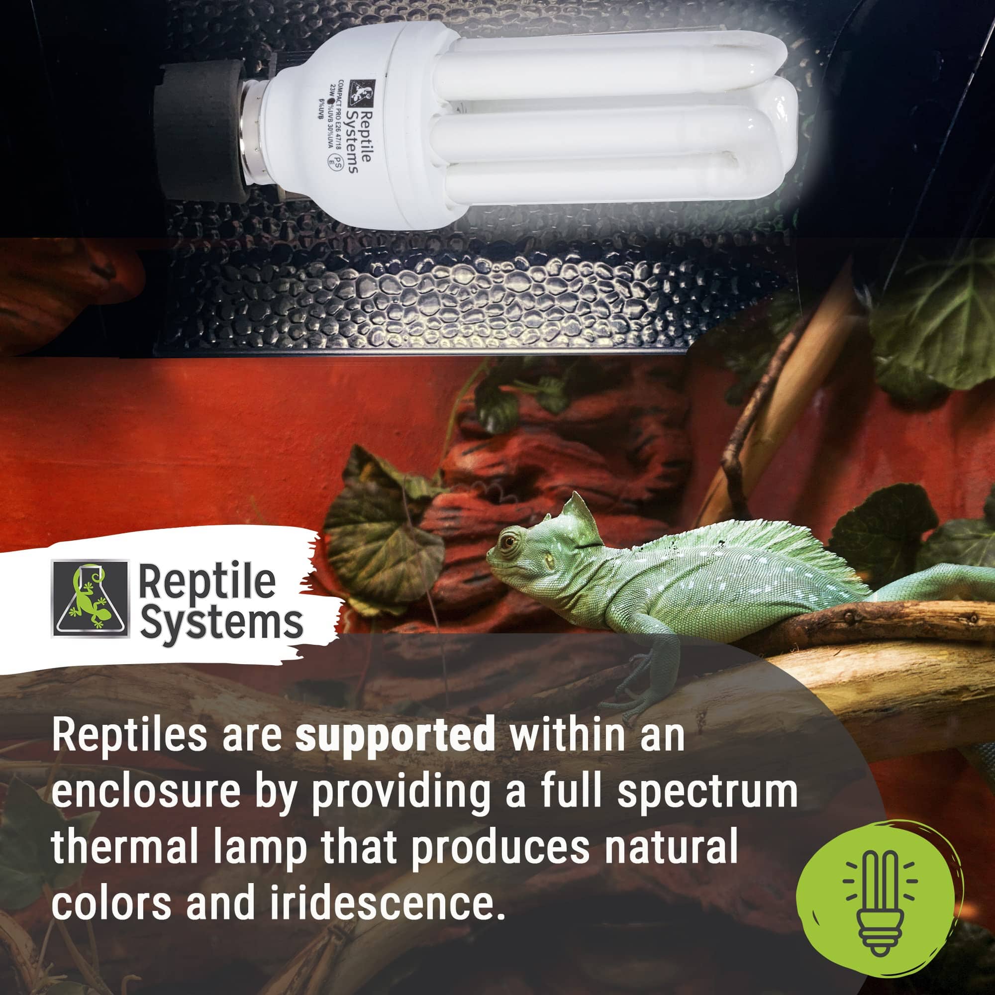 Reptile Systems Compact Desert Pro 12 Reptile Lighting - 23 Watt  