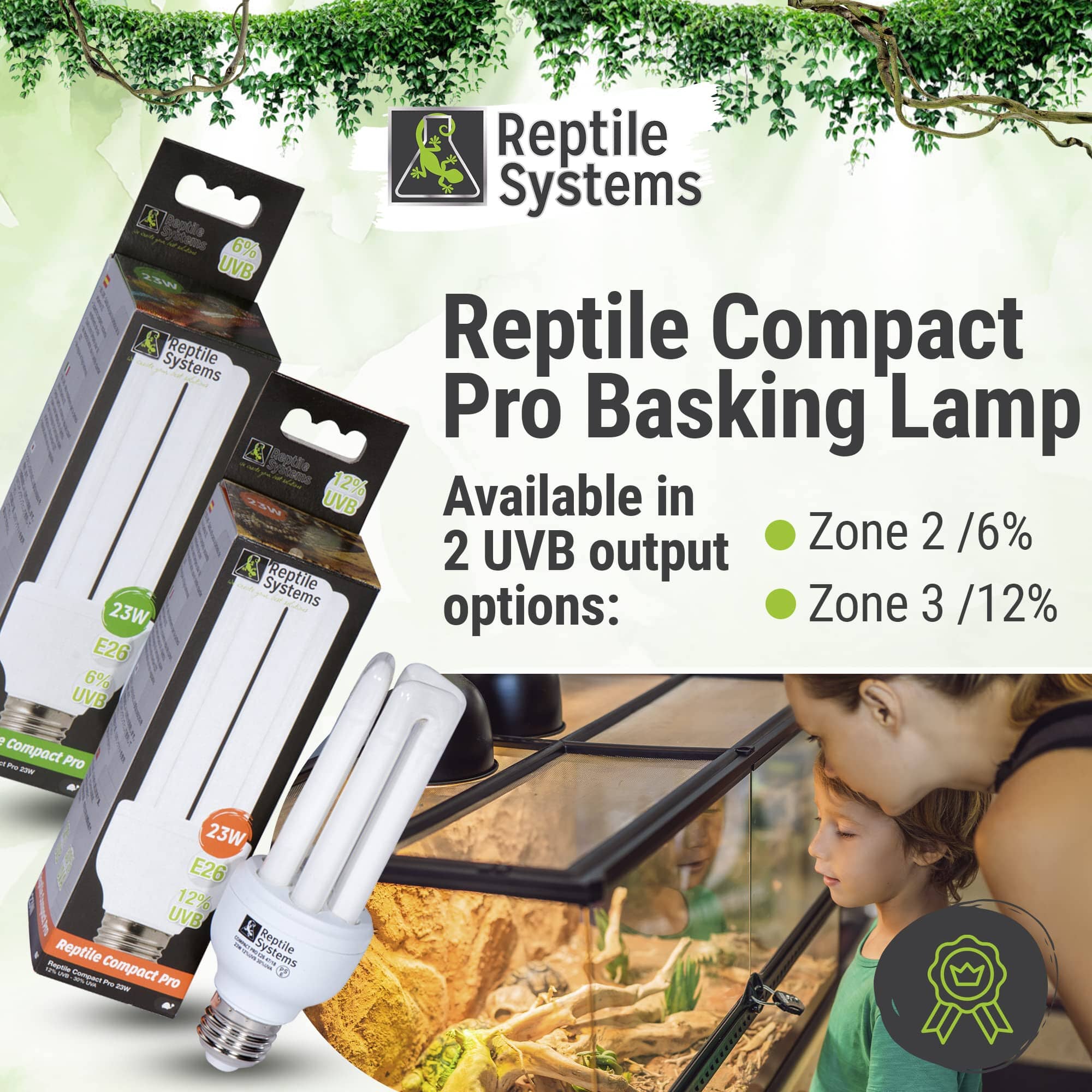 Reptile Systems Compact Desert Pro 12 Reptile Lighting - 23 Watt  