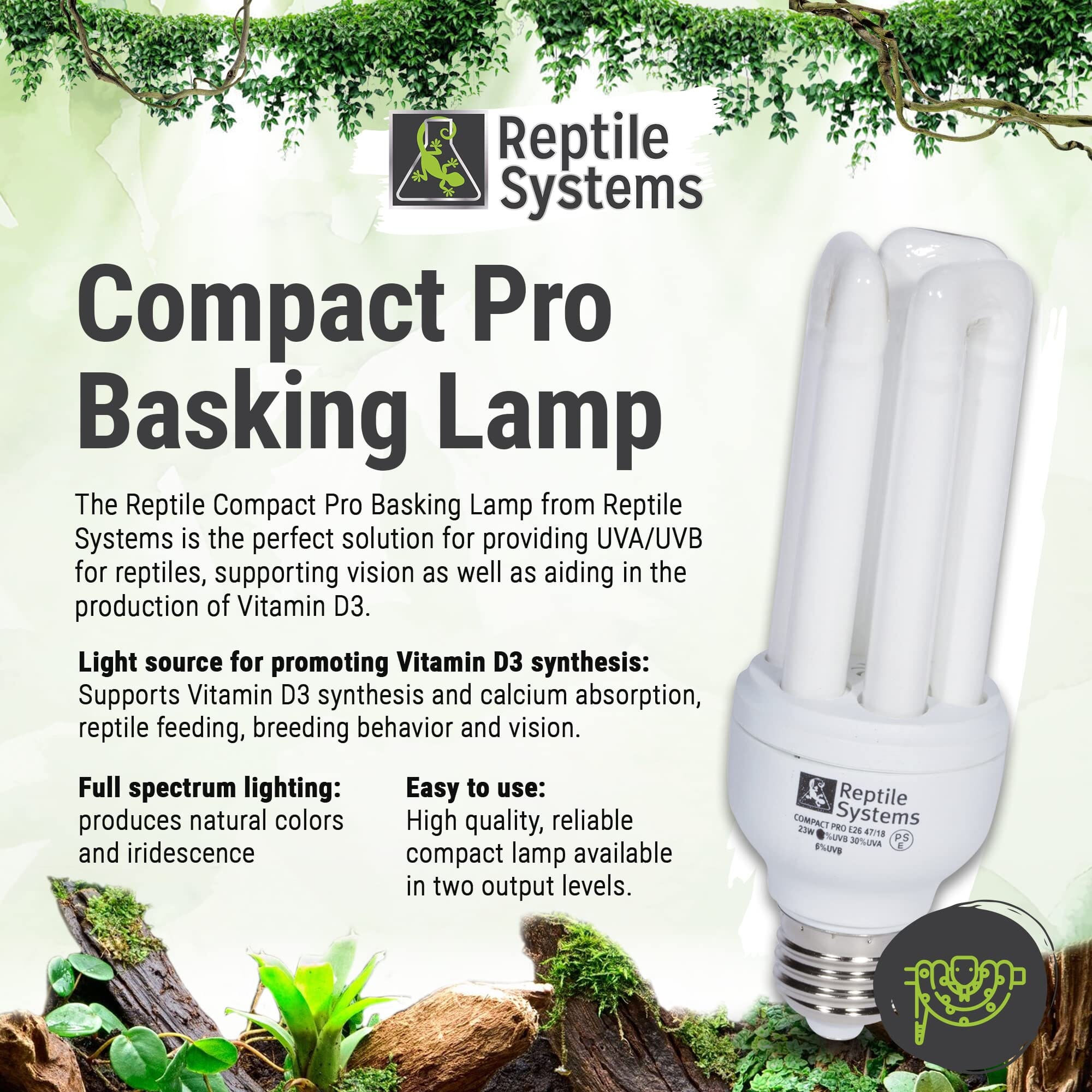 Reptile Systems Compact Desert Pro 12 Reptile Lighting - 23 Watt  