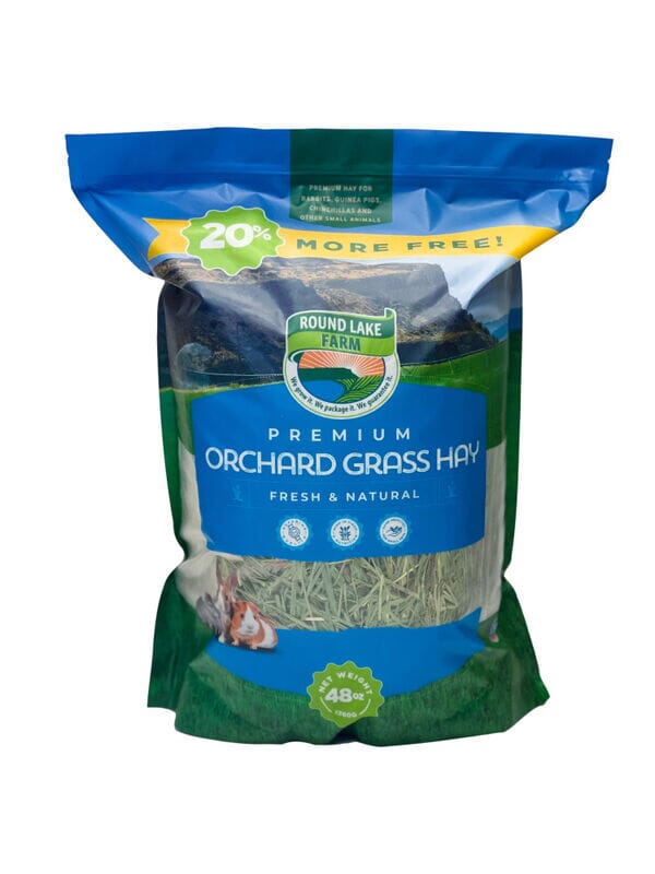 Round Lake Farms Premium Orchard Grass Hay for Small Animals  