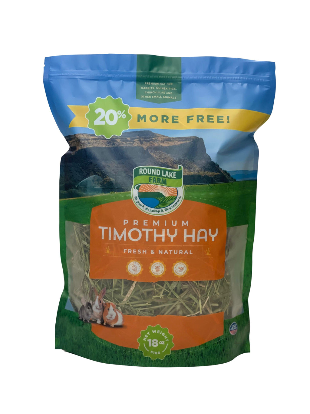 Round Lake Farms Premium Timothy Hay for Small Animals  