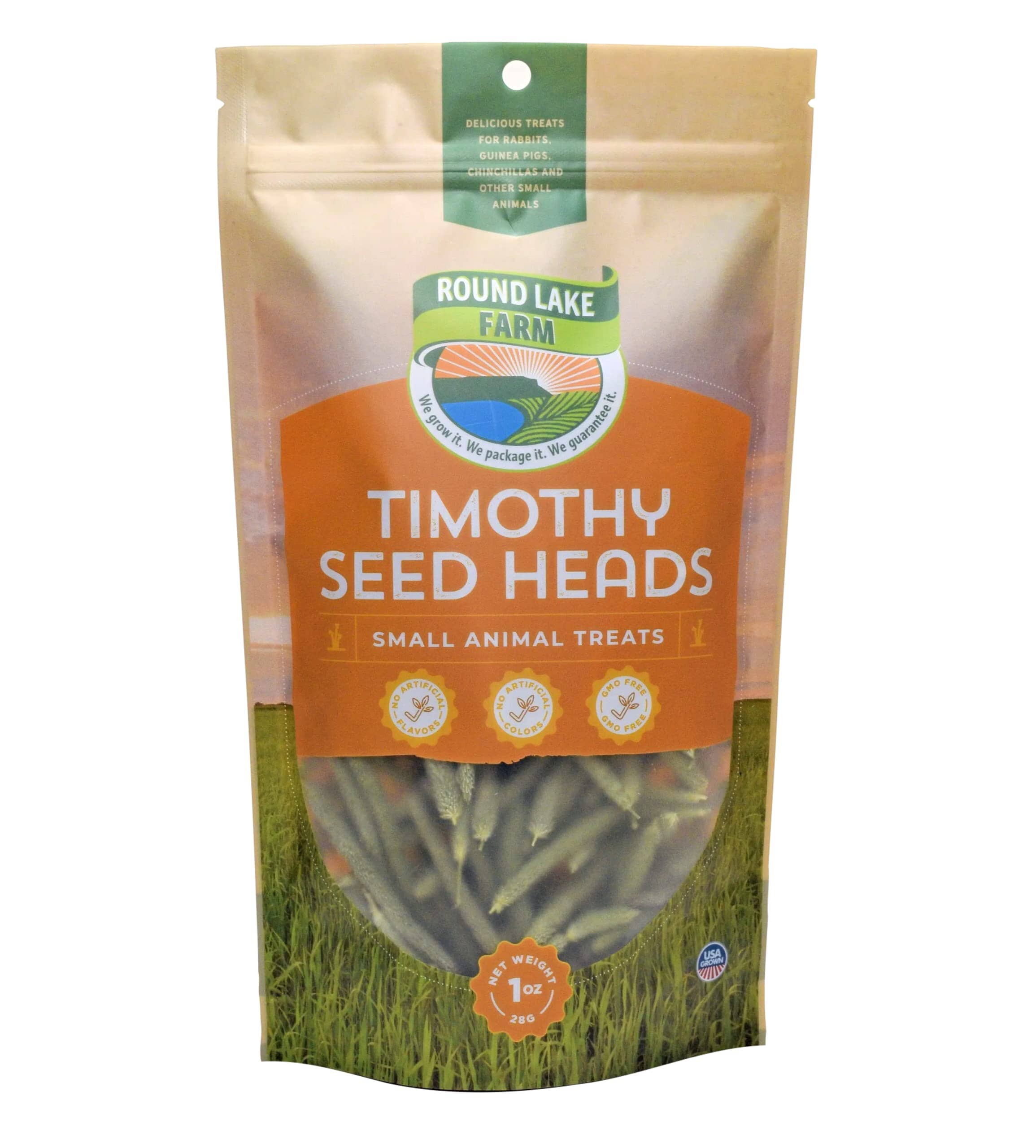 Round Lake Farms Timothy Seed Heads Small Animal Treats  