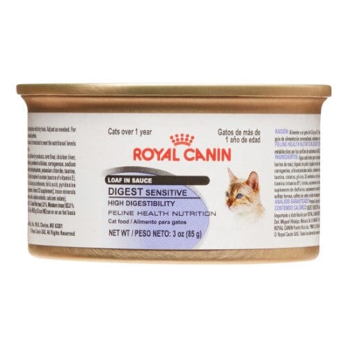 Royal Canin Feline Care Nutrition Digest Sensitive Loaf in Sauce Canned Cat Food - 3 Oz - Case of 24 Default Title