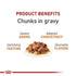 Royal Canin Feline Care Nutrition Hair and Skin Support Beauty Chunks in Gravy Wet Cat Food Pouch - 3 Oz - Case of 12