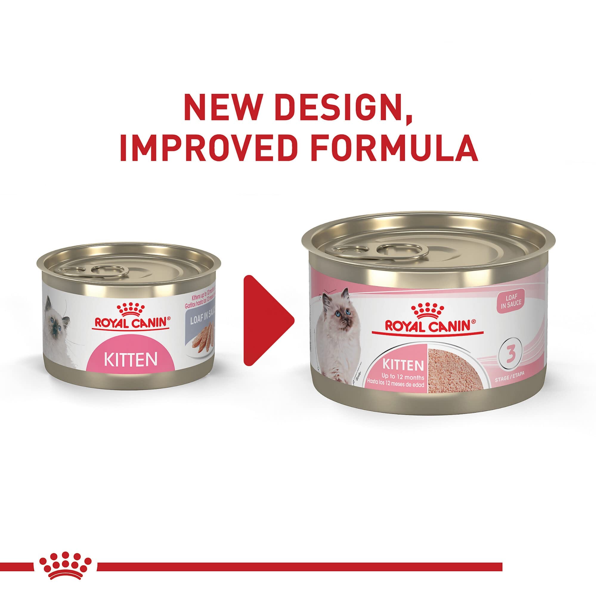 Royal Canin Feline Health Nutrition Mother and Kitten Mousse in Sauce Formula Canned Cat Food - 5.1 Oz - Case of 24  