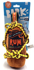 Bark Box Barkbeards Run Squeaky Bottle Rope and Plush Dog Toy - Brown