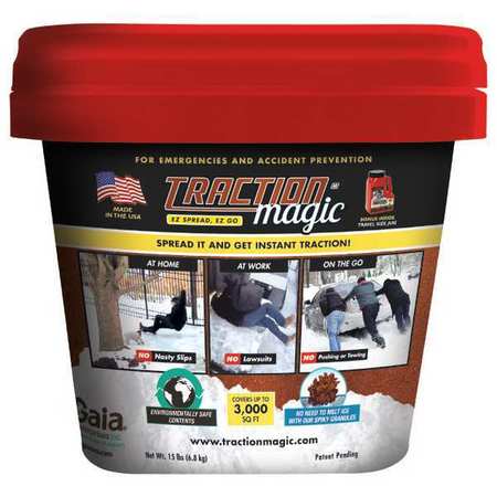 Safe Paw Traction Magic Natural Ice and Snow Melt Crystals for Sidewalks and Driveways - Bucket - 15 Lbs Default Title