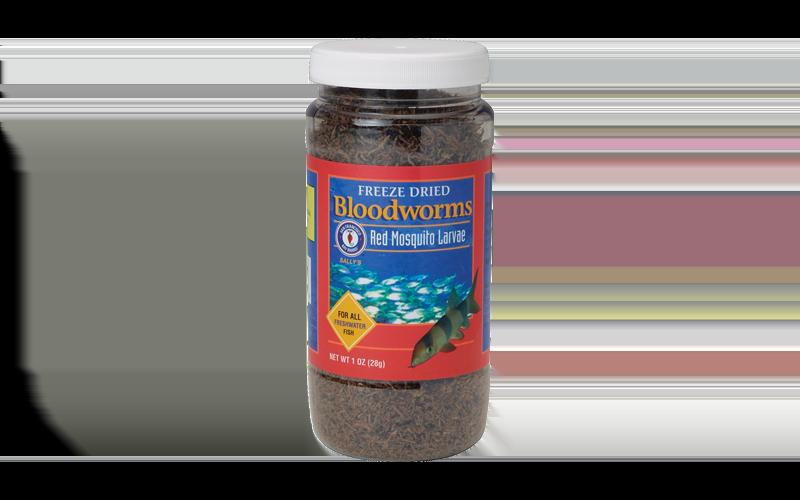 San Francisco Bay Brand Bloodworms Freeze-Dried Freshwater Fish Food 1 Ounce