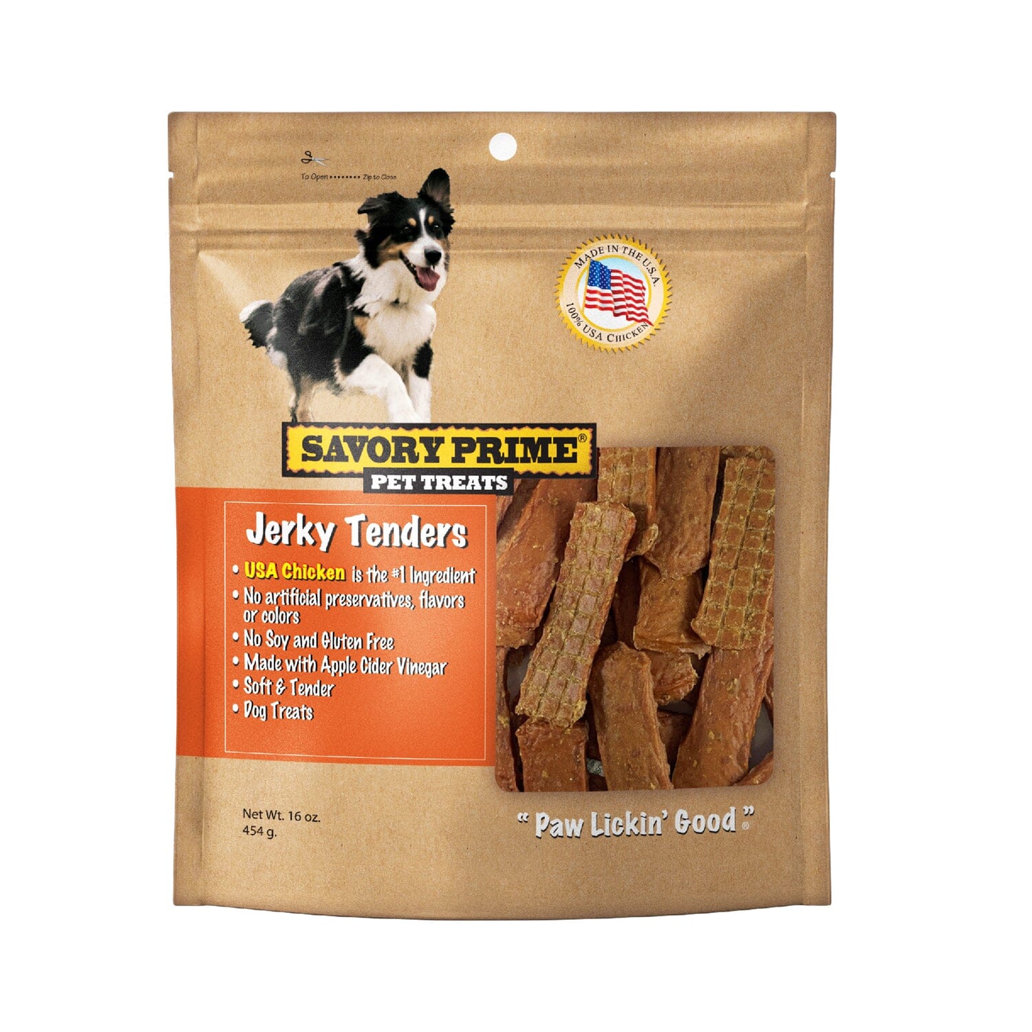 Savory Prime USA Natural Chicken Tenders Jerky Dog Treats - 16 Oz Default Title