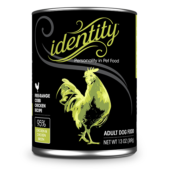 Identity 95% Cage-Free Cobb Chicken Canned Dog Food - 5.5 Oz - Case of 24