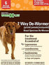Sentry WormX + 7 Way De-Wormer Tablets for Medium and Large Dogs - 6 Count