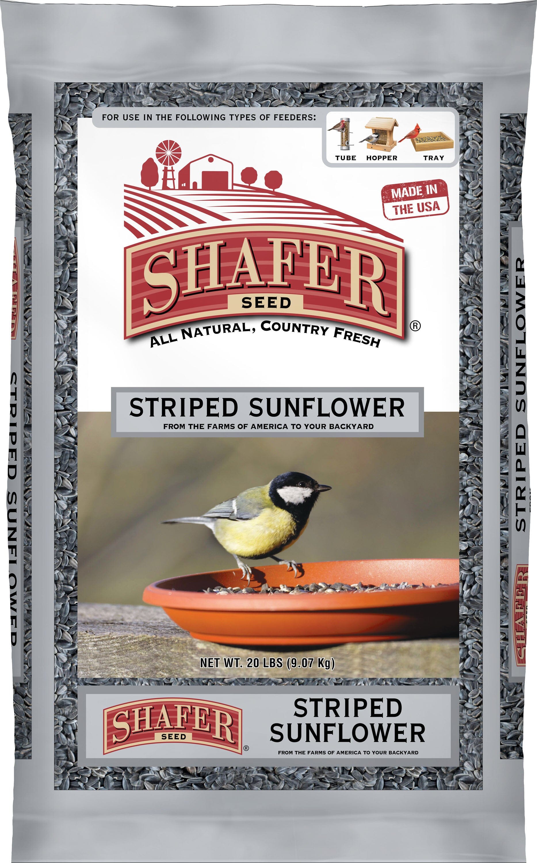 Shafer Striped Sunflower Wild Bird Food - 10 Lbs