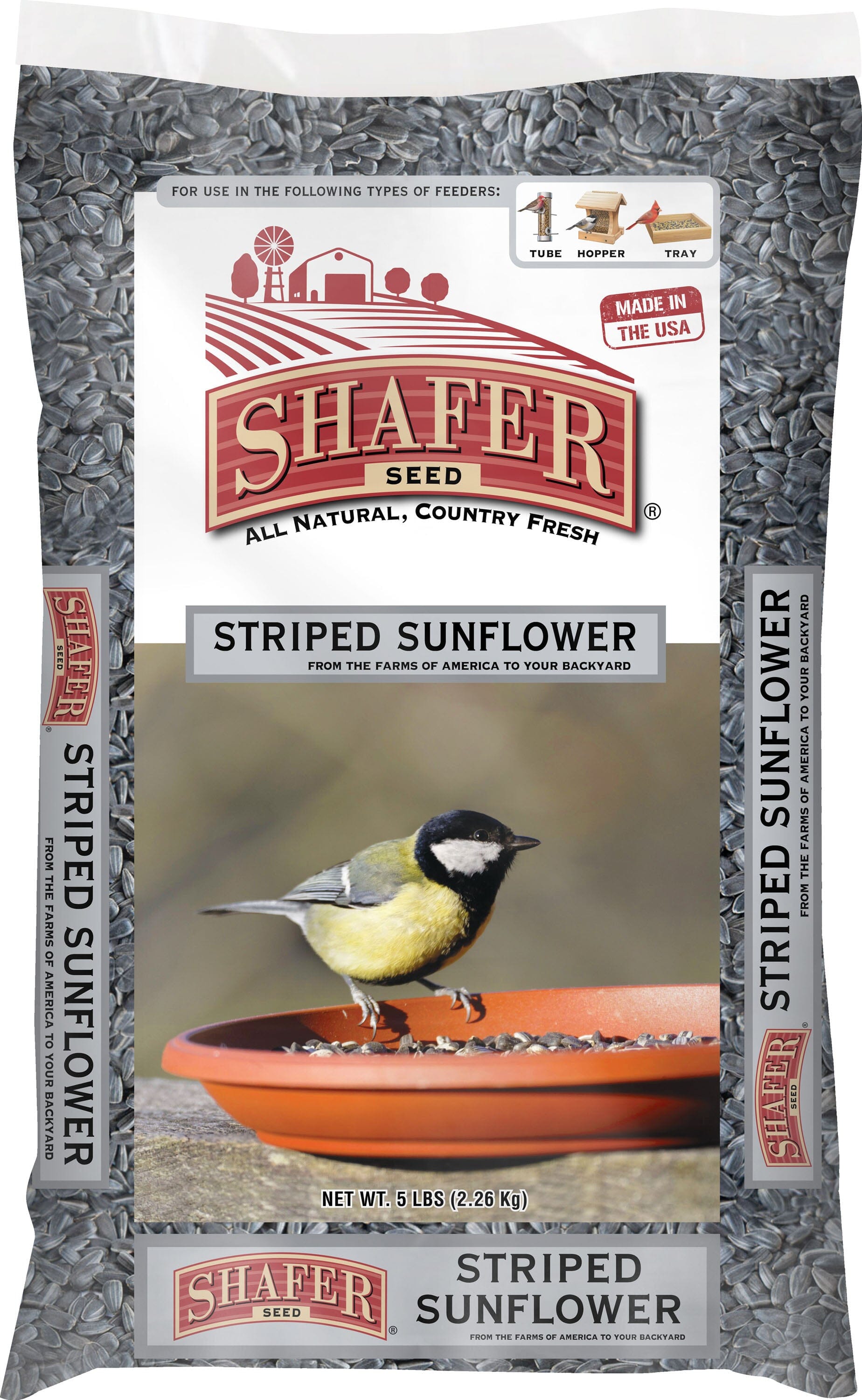 Shafer Striped Sunflower Wild Bird Food - 5 Lbs